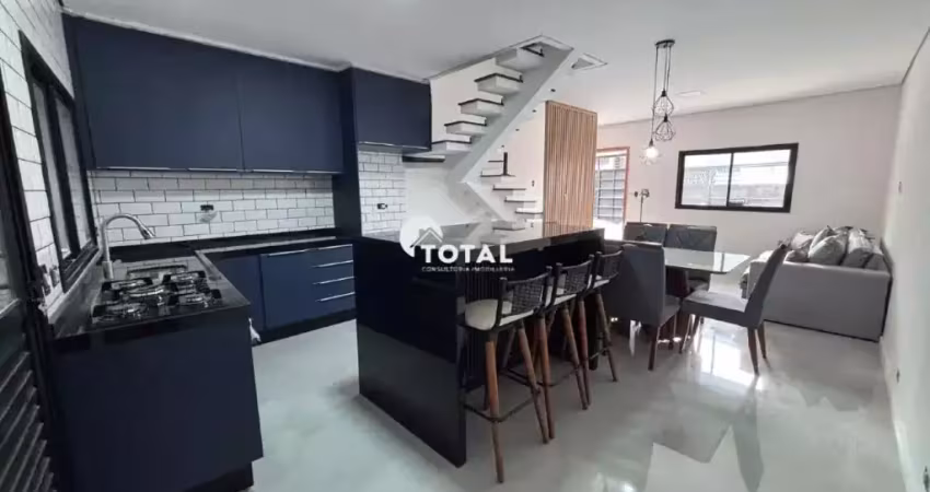Sobrado novo com 3 quartos à venda no bairro vila alto de santo andré em santo andré | 1 suíte 2 vagas