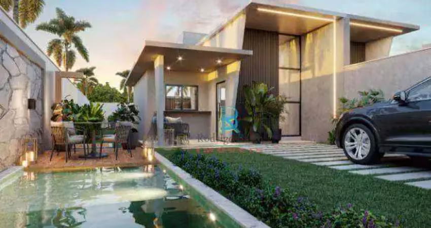 Casa com 3 dormitórios à venda, 93 m² por r$ 399.000,00 - encantada - eusébio/ce