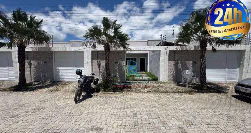 Casa com 3 dormitórios para alugar, 86 m² por r$ 2.350,00/mês - lot terras eusebio - aquiraz/ce