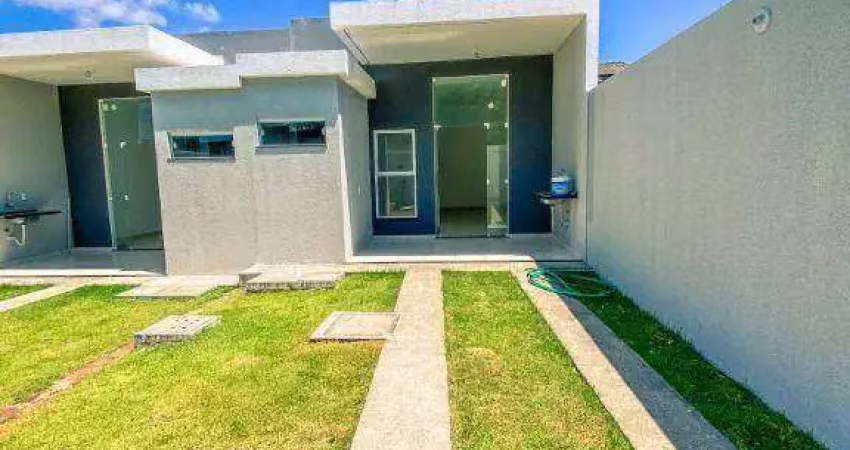 Casa com 2 dormitórios à venda, 65 m² por r$ 280.000,00 - encantada - eusébio/ce