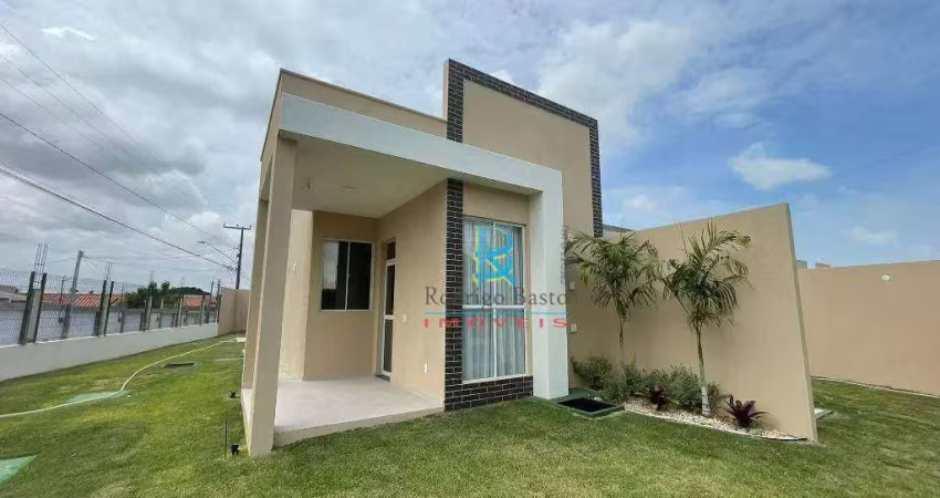 Casa com 2 dormitórios à venda, 66 m² por r$ 269.000,00 - olho d'água - eusébio/ce