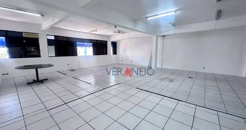 Sala para alugar, 300 m² por r$ 5.000,00/mês - boqueirão - praia grande/sp