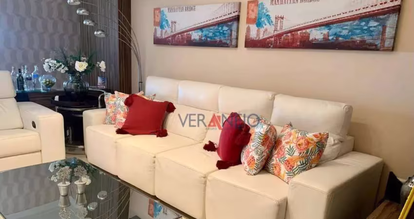Apartamento com 4 dormitórios para alugar, 150 m² por r$ 8.500,00/mês - canto do forte - praia grande/sp