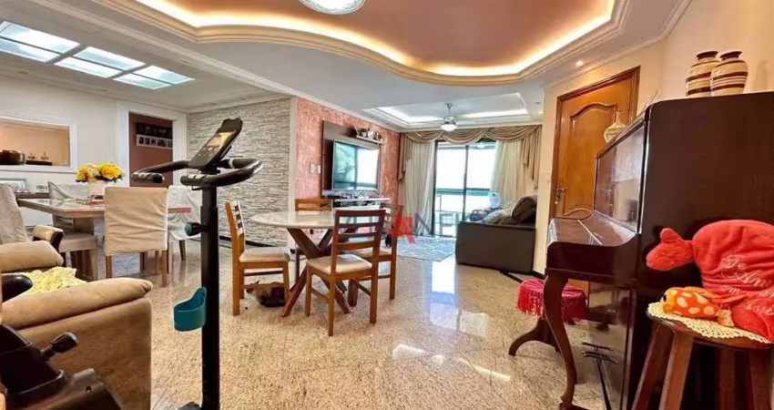 Apartamento com 3 dormitórios à venda, 132 m² por r$ 1.100.000,00 - canto do forte - praia grande/sp