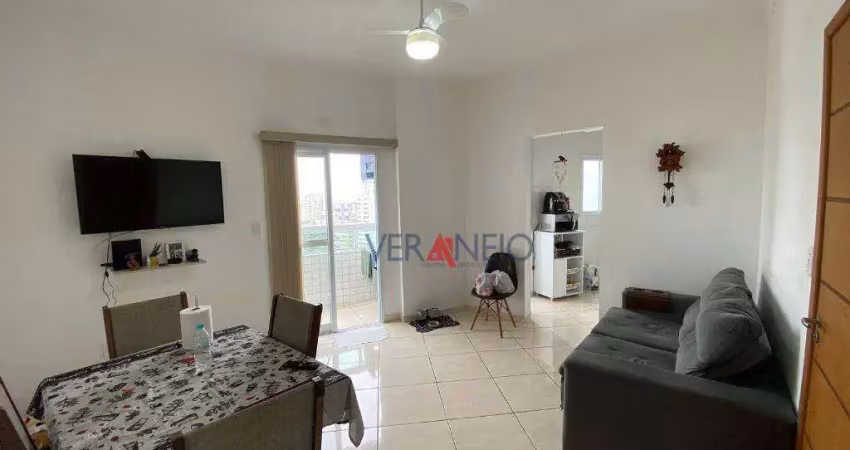 Apartamento com 2 dormitórios à venda, 62 m² por r$ 368.000,00 - caiçara - praia grande/sp