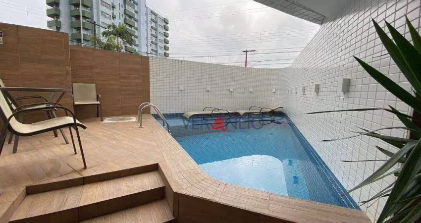 Apartamento com 2 dormitórios à venda, 62 m² por r$ 375.000,00 - caiçara - praia grande/sp