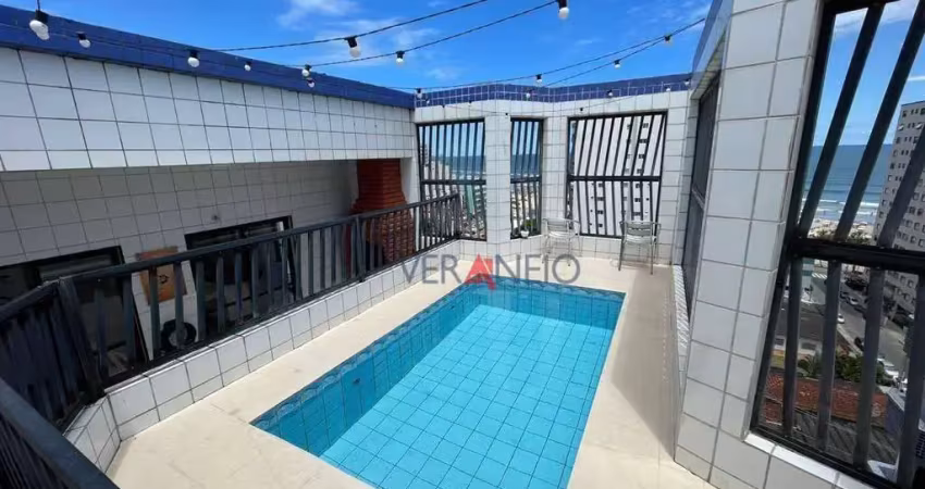 Cobertura com 2 dormitórios à venda, 156 m² por r$ 960.000,00 - ocian - praia grande/sp