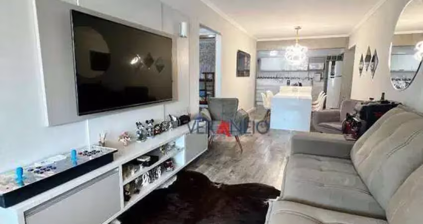 Apartamento com 2 dormitórios à venda, 110 m² por r$ 975.000,00 - vila guilhermina - praia grande/sp
