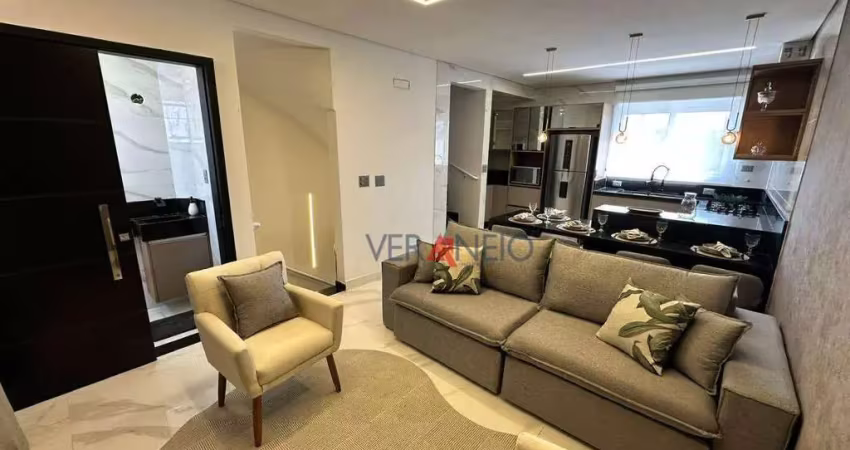 Condomínio triplex com 2 suítes à venda por r$ 599.000 - vila guilhermina - praia grande/sp