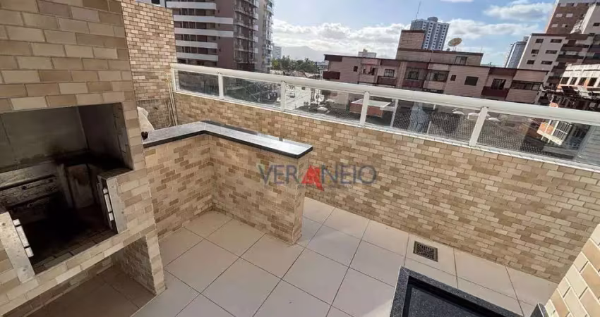 Apartamento garden com 2 dormitórios à venda, 75 m² por r$ 600.000,00 - vila guilhermina - praia grande/sp