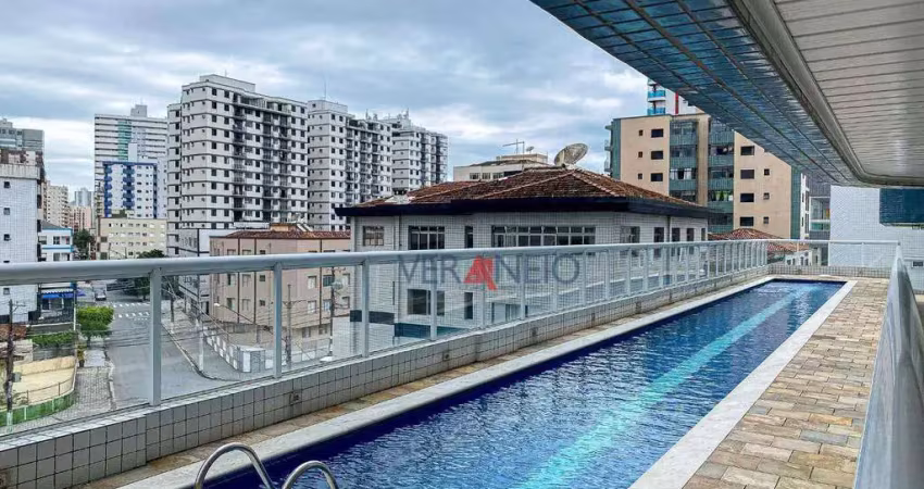 Apartamento com 2 dormitórios à venda, 83 m² por r$ 640.000,00 - vila assunção - praia grande/sp