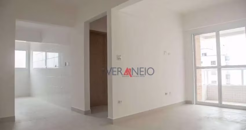 Apartamento com 1 dormitório à venda, 54 m² por r$ 401.000,00 - aviação - praia grande/sp