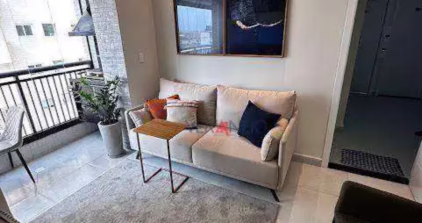 Apartamento com 2 dormitórios à venda, 59 m² por r$ 479.000,00 - tupi - praia grande/sp