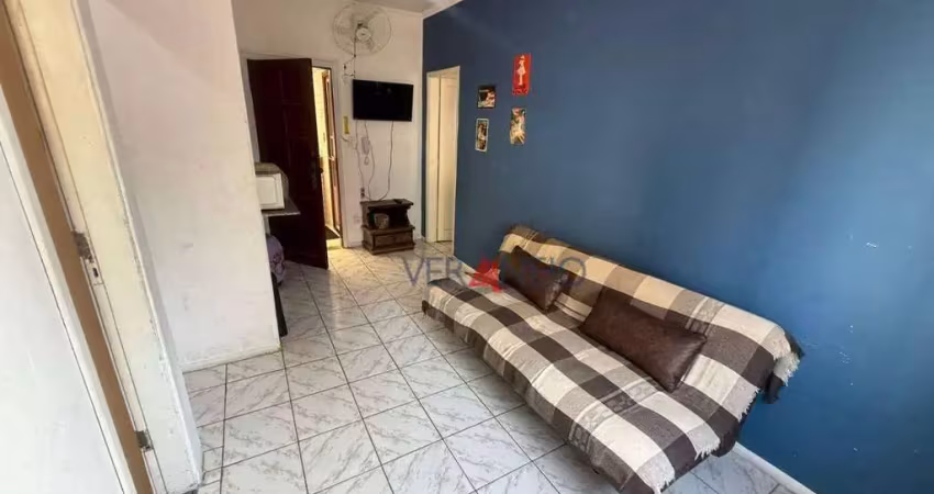 Apartamento com 1 dormitório à venda, 37 m² por r$ 210.000,00 - vila guilhermina - praia grande/sp