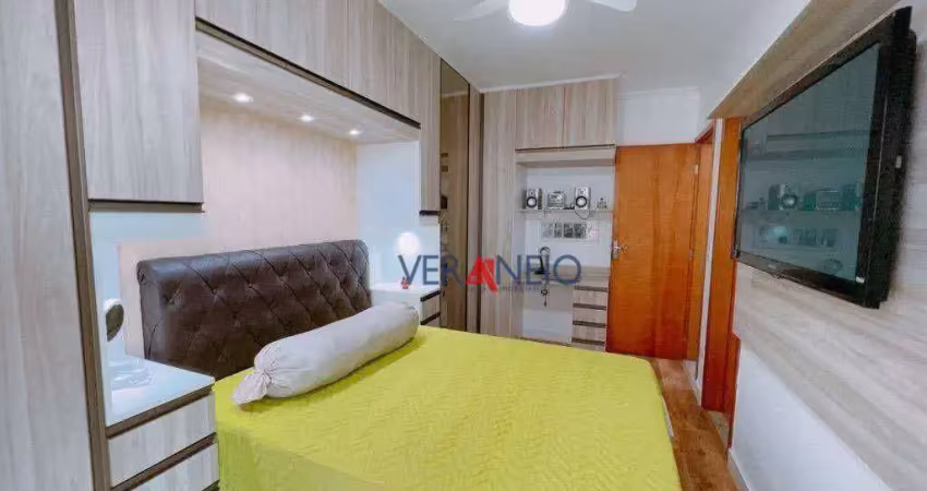 Apartamento com 2 dormitórios à venda, 83 m² por r$ 660.000,00 - boqueirão - praia grande/sp