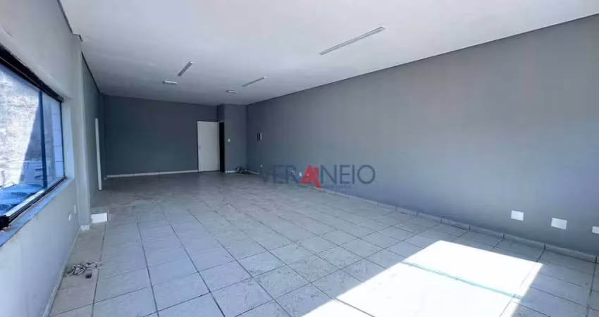 Sala para alugar, 55 m² por r$ 2.000,00/mês - vila guilhermina - praia grande/sp