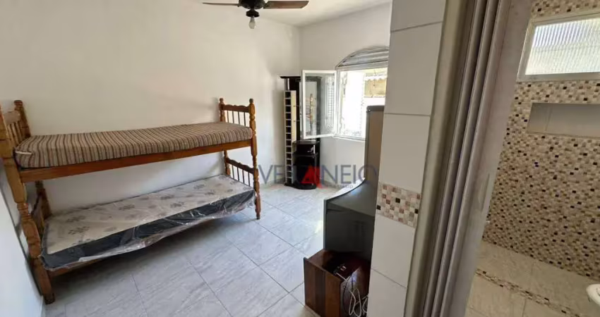 Kitnet com 1 dormitório à venda, 18 m² por r$ 130.000,00 - vila assunção - praia grande/sp
