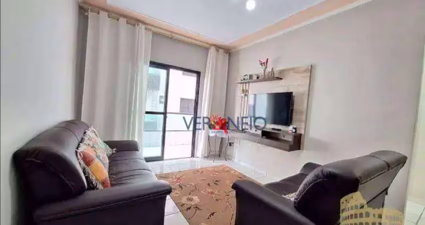Apartamento com 1 dormitório à venda, 57 m² por r$ 285.000,00 - vila assunção - praia grande/sp