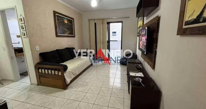 Apartamento com 1 dormitório à venda, 56 m² por r$ 260.000,00 - vila assunção - praia grande/sp