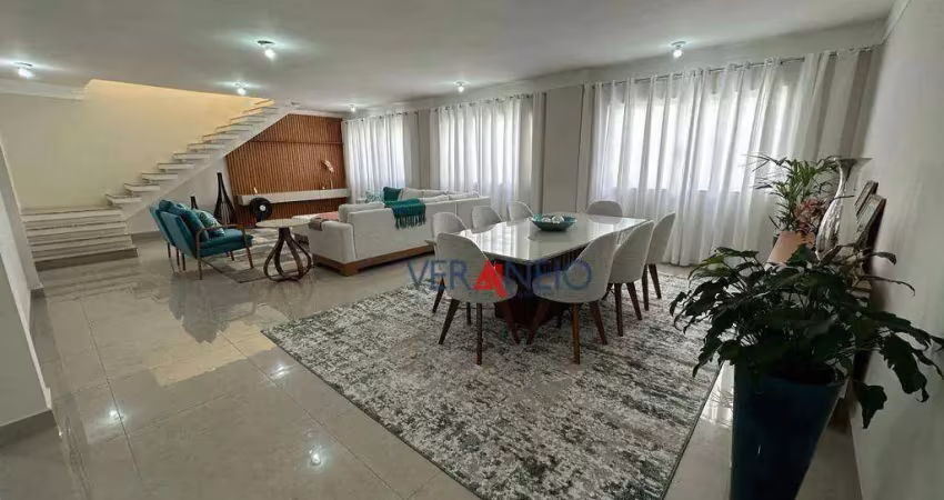 Cobertura com 4 dormitórios à venda, 420 m² por r$ 1.270.000,00 - boqueirão - praia grande/sp
