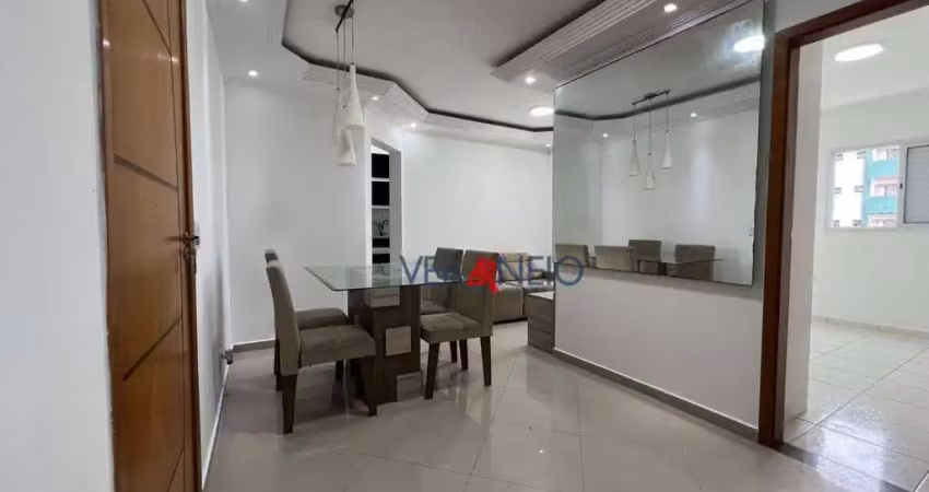 Apartamento com 1 dormitório à venda, 60 m² por r$ 395.000,00 - tupi - praia grande/sp