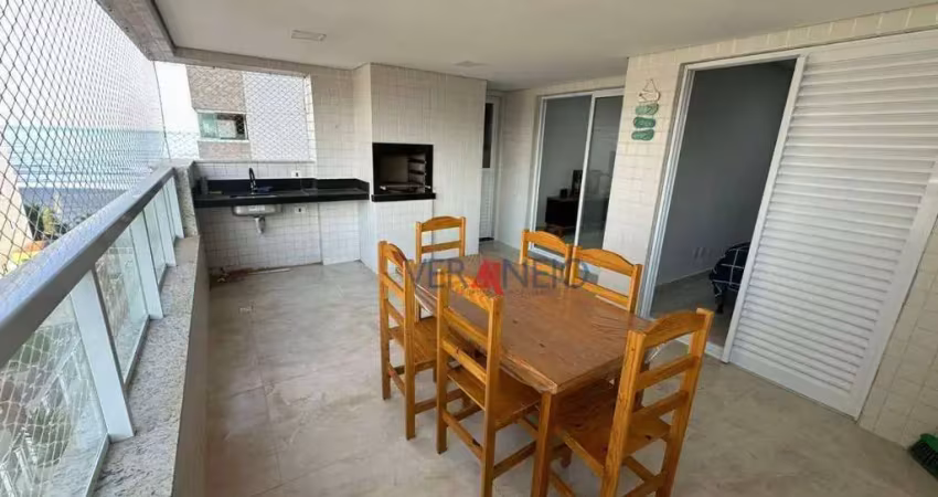 Apartamento com 2 dormitórios para alugar, 75 m² por r$ 4.000,00/mês - vilamar - praia grande/sp