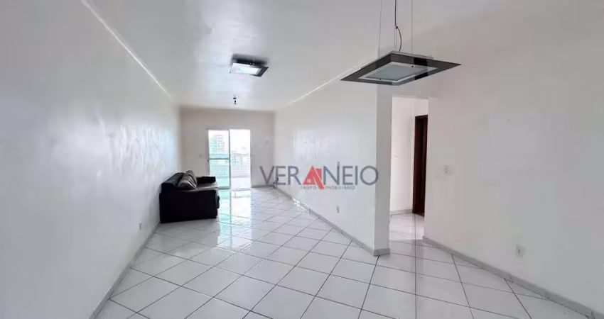 Apartamento com 3 dormitórios para alugar, 131 m² por r$ 5.500,00/mês - vila guilhermina - praia grande/sp