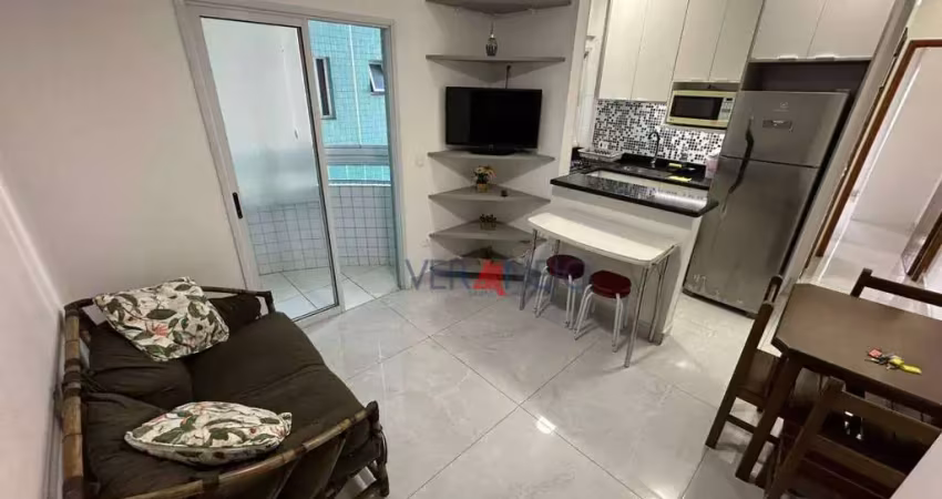 Apartamento com 1 dormitório à venda, 45 m² por r$ 345.000,00 - boqueirão - praia grande/sp