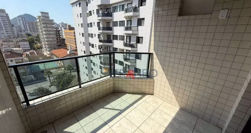 Apartamento com 2 dormitórios para alugar, 75 m² por r$ 3.000,00/mês - vila guilhermina - praia grande/sp