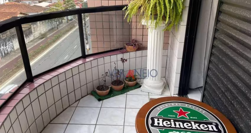 Apartamento com 2 dormitórios à venda, 75 m² por r$ 420.000 - boqueirão - praia grande/sp