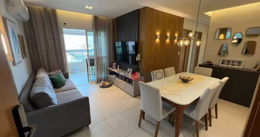 Apartamento com 3 dormitórios à venda, 88 m² por r$ 695.000 - tupi - praia grande/sp