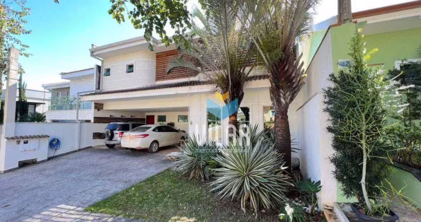 Sobrado com 4 suítes à venda, 308 m² por r$ 2.100.000 - condomínio lago da boa vista - sorocaba/sp
