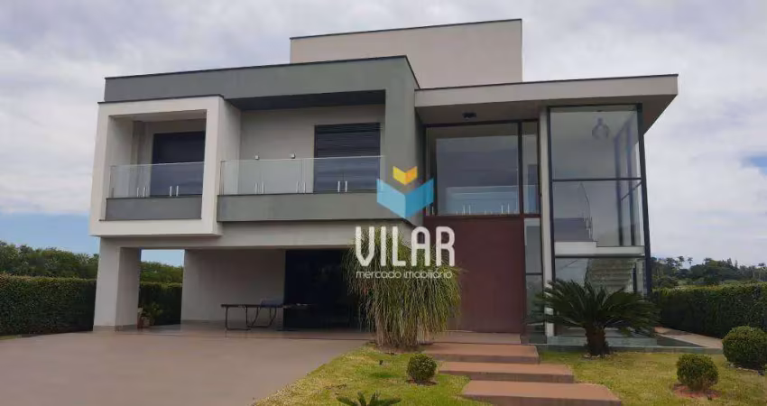 Sobrado com 5 dormitórios à venda, 580 m² por r$ 4.900.000,00 - condomínio fazenda alvorada - porto feliz/sp