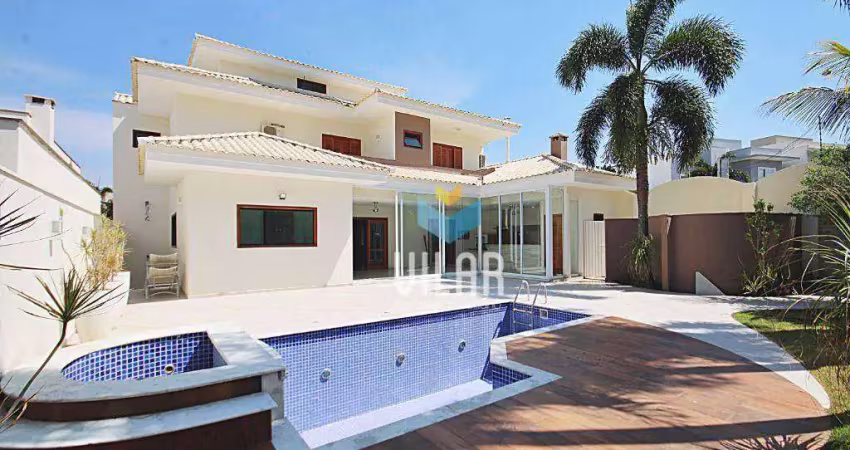 Sobrado com 4 suítes à venda, 424 m² por r$ 2.800.000 - condomínio lago da boa vista - sorocaba/sp