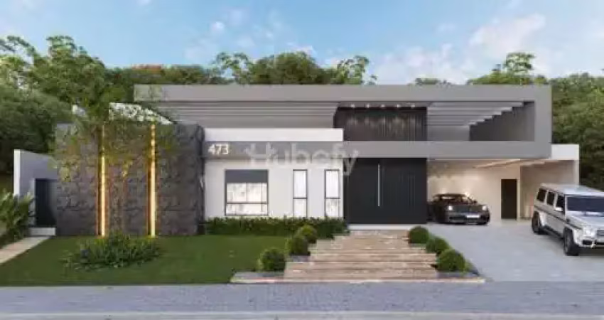 Luxo e conforto! casa 100% térrea com 4 suítes e piscina no reserva santa anna