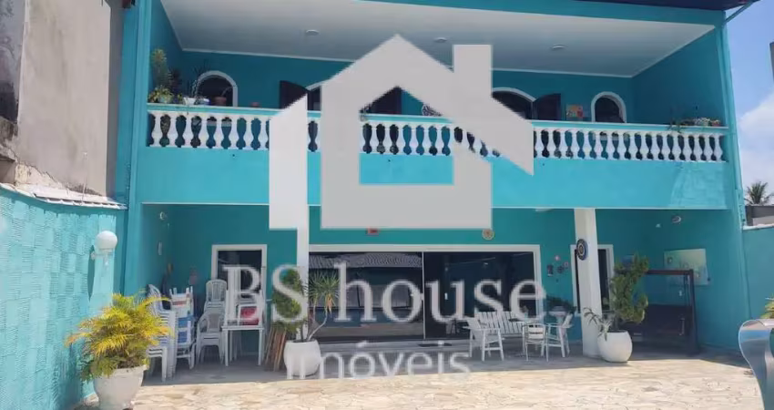 Sobrado na praia com piscina, com 4 suítes, 12 vagas 524,00mts - itanhaém
