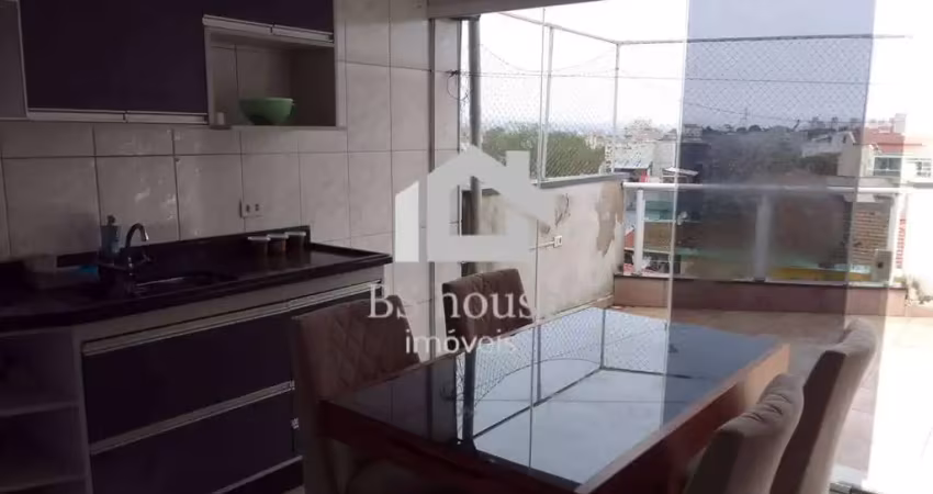 Cobertura  90m², 2 dormitórios, com churrasqueira, 1 vaga - vila helena