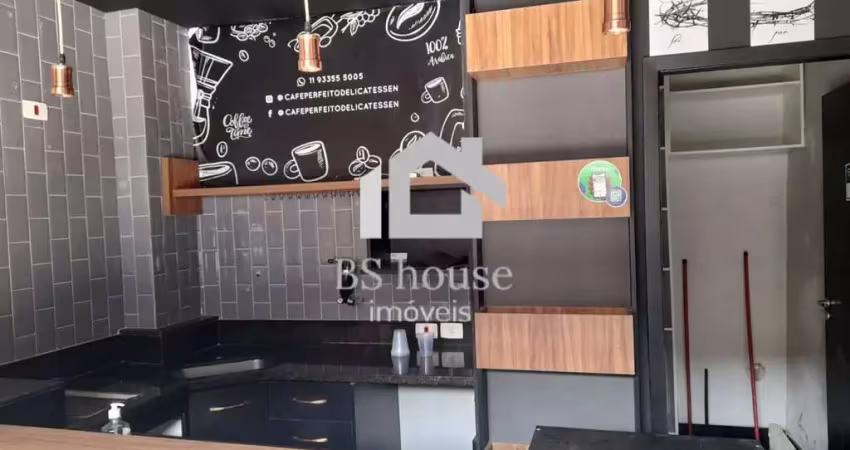 Salão comercial 20m² montado para cafeteria – boa vista– são caetano do sul