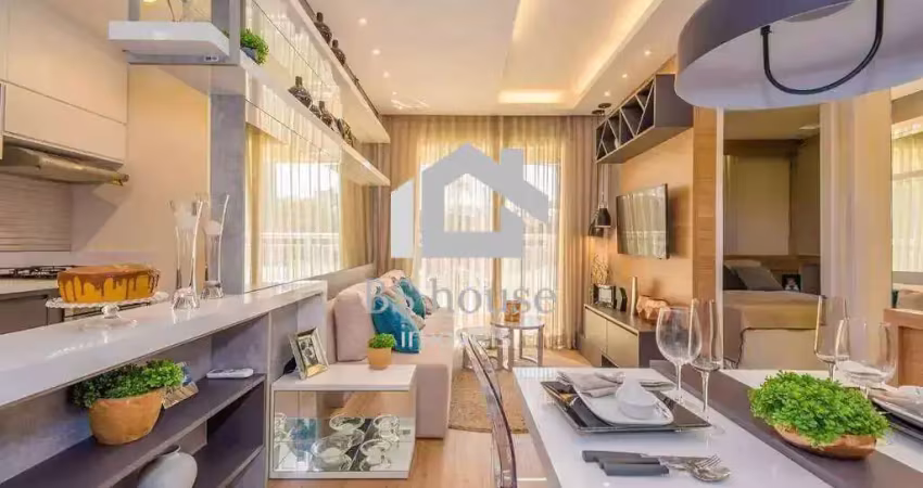 Apartamento com 2 dormitórios e sacada, bairro santa terezinha