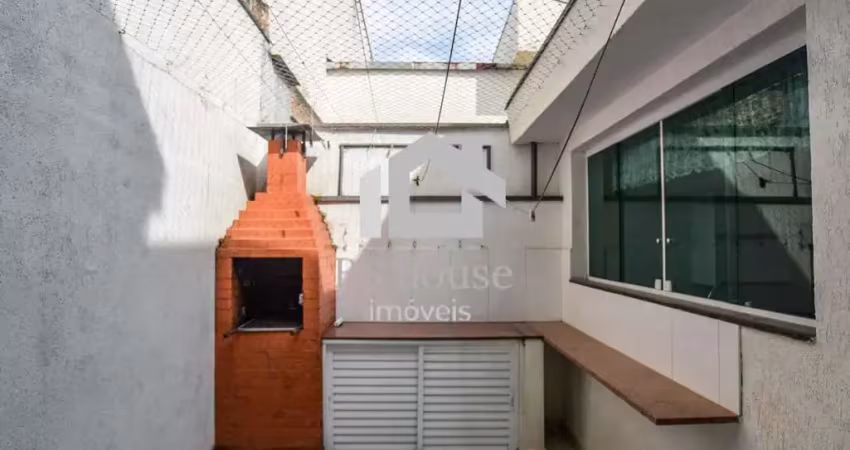 Sobrado com churrasqueira, 74m² e 2 vagas - vila floresta