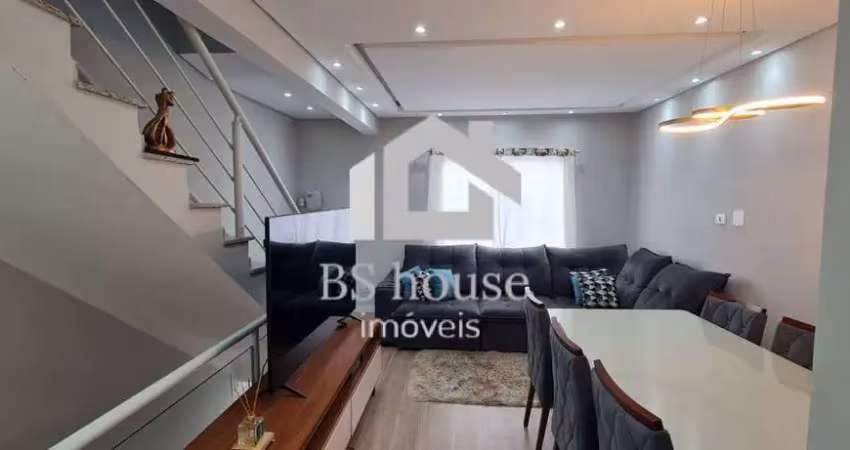 Sobrado  com 114 m², 2 dormitórios e churrasqueira - parque novo oratório