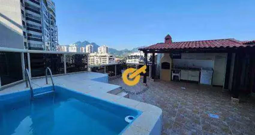 Cobertura com 3 dormitórios à venda, 222 m² por r$ 2.990.000,00 - barra da tijuca - rio de janeiro/rj