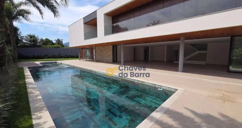 Casa de luxo com 5 dormitórios à venda, 1280 m² por r$ 19.990.000 - barra da tijuca - rio de janeiro/rj