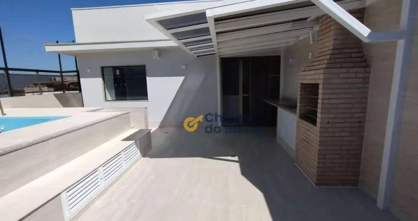 Cobertura reformada com 3 quartos à venda no rio 2, sol manhã, 2 suítes, 162 m² por r$ 1.390.000 - barra olímpica - rio de janeiro/rj