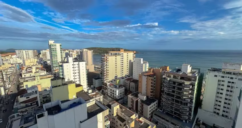 Apartamento de 3 quartos com vista para o mar e lazer completo para locação anua na praia do morro em guarapari/es. marque uma visita sem compromisso!