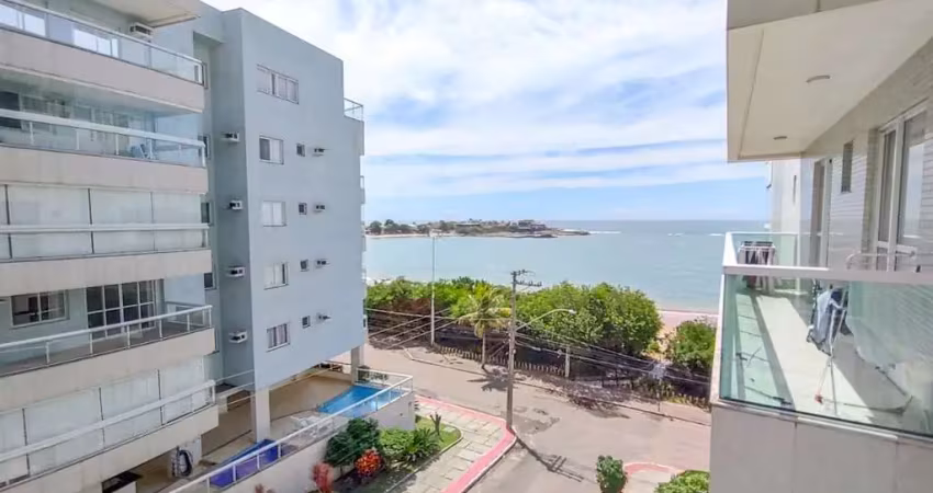 Apartamento com 3 suites, dce, vista para o mar e lazer completo disponivel para locação anual na quadra do mar da praia de peracanga, enseada azul em