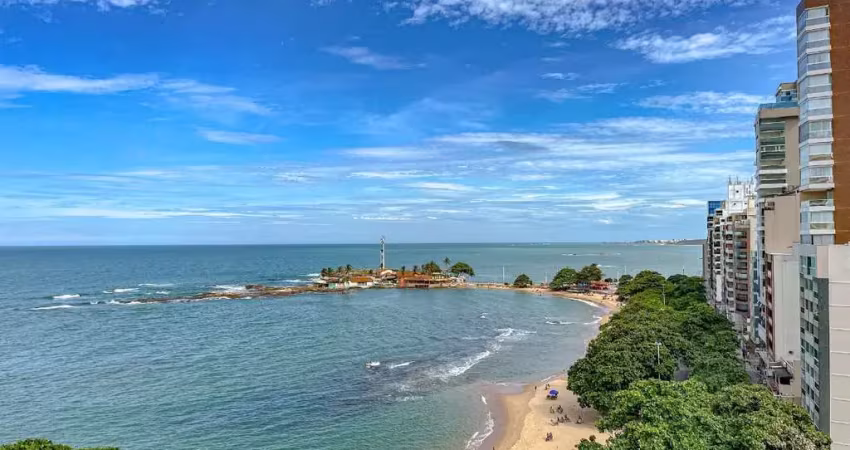 Apartamento à venda com vista para o mar da linda praia das castanheiras no centro de guarapari/es. marque uma visita e se encante!