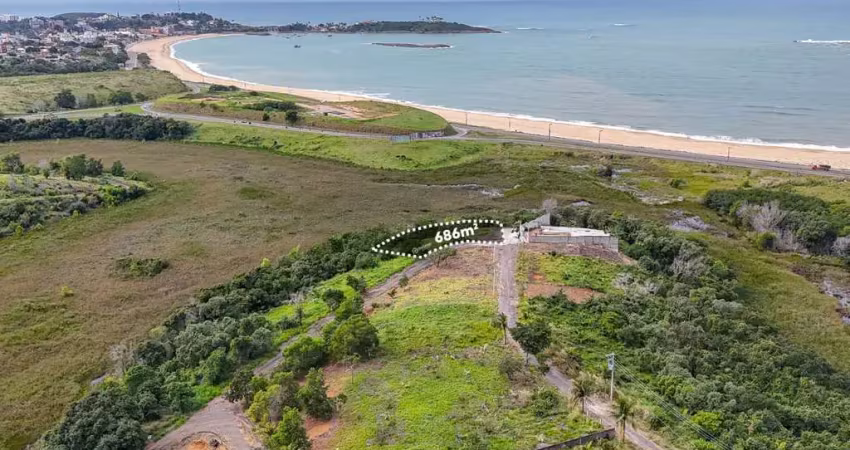 Terreno com 686,00 m² à venda em meaípe em guarapari/es, escriturado e registrado. marque uma visita, será um prazer!
