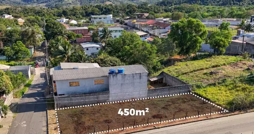 Terreno de 450m² à venda no bairro de fátima, guarapari - es, próximo à rodovia, ótimo para construção de casas em área residencial.