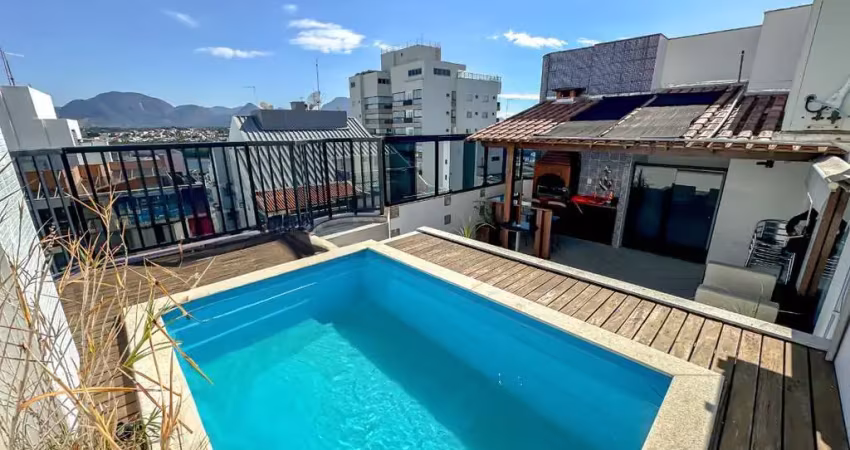 Cobertura linear impecável à venda no centro de guarapari/es - privacidade e conforto perfeitos para receber bem!